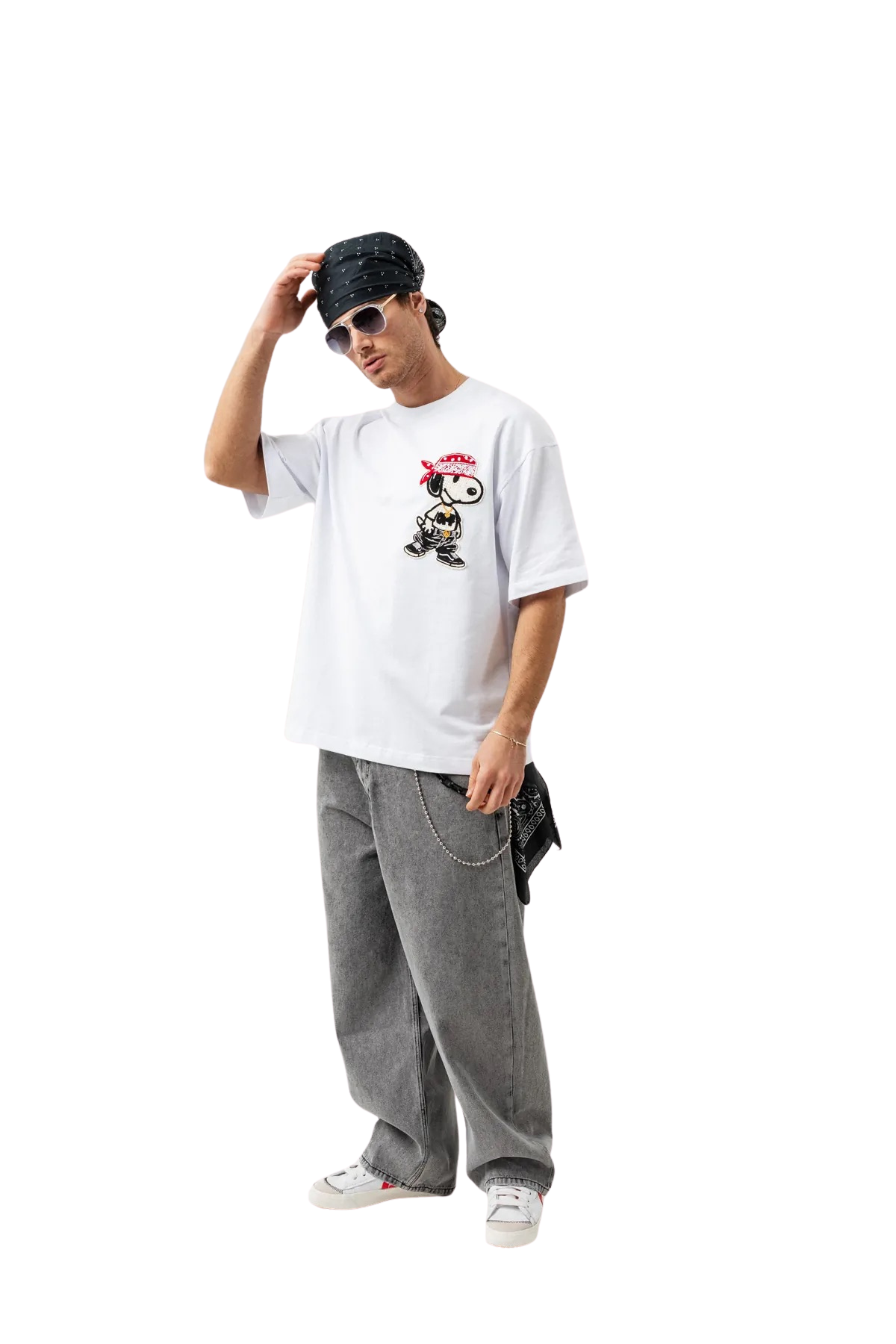 T-shirt bandana blanc