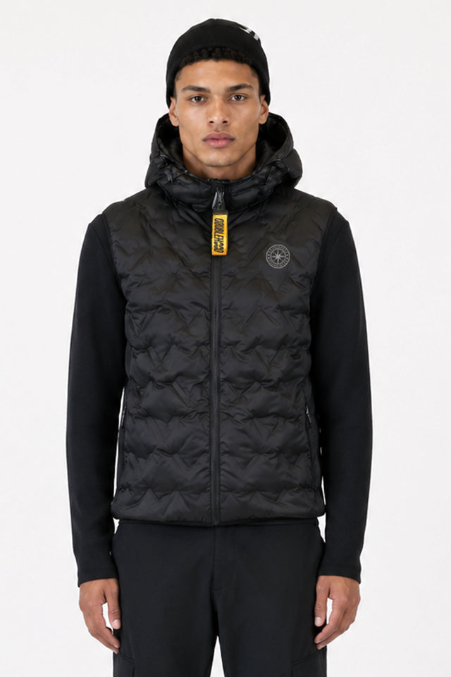 DOUDOUNE DOUBLEHOOD SANS MANCHES JOYNER 02 – BLACK