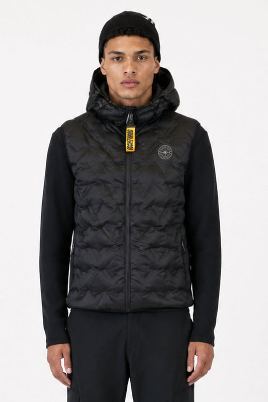 DOUDOUNE DOUBLEHOOD SANS MANCHES JOYNER 02 – BLACK