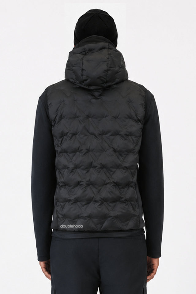 DOUDOUNE DOUBLEHOOD SANS MANCHES JOYNER 02 – BLACK