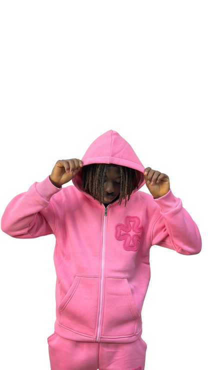 ENSEMBLE IKAO TRÈFLE ROSE