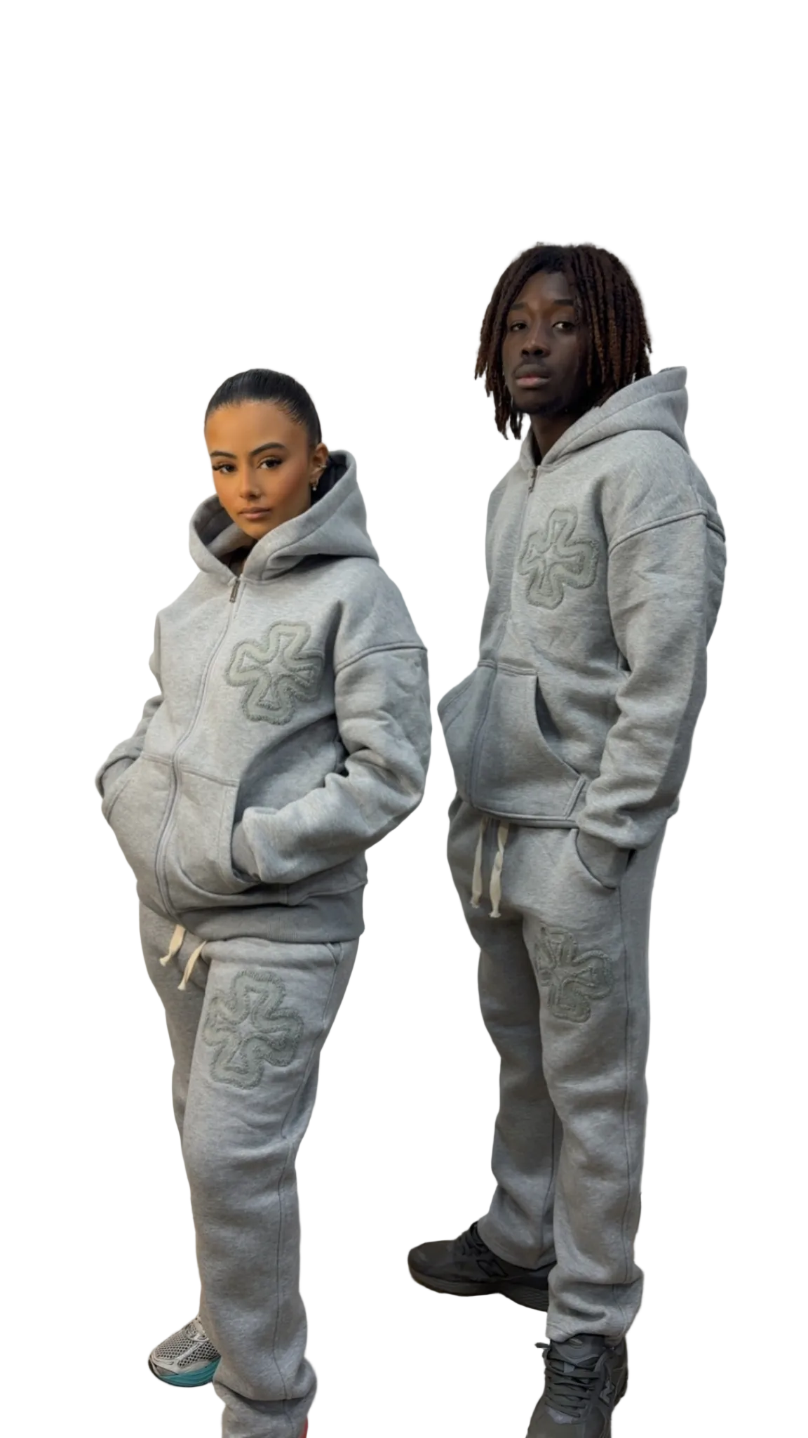 ENSEMBLE IKAO TRÈFLE GRIS