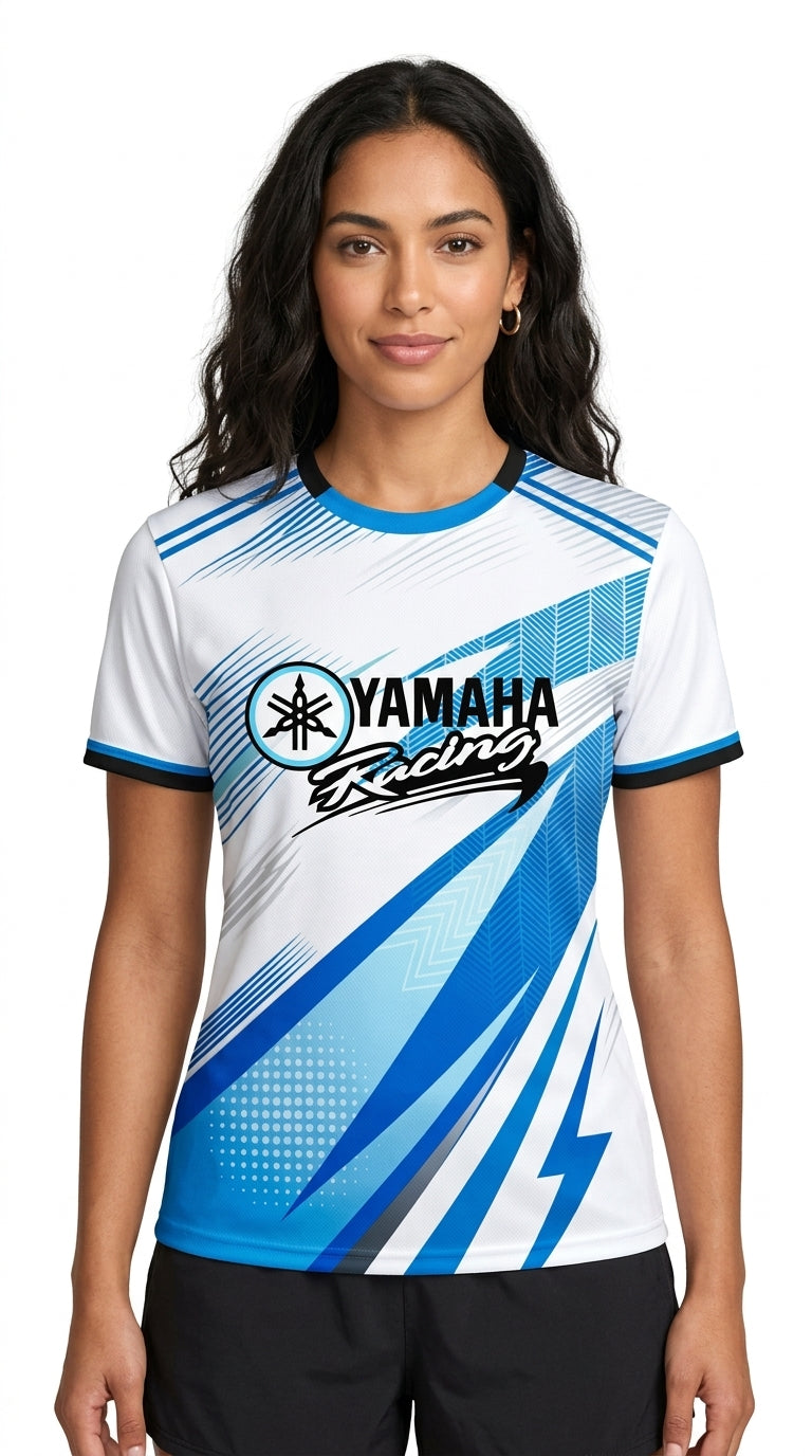 T-SHIRT YAMAHA BLEU