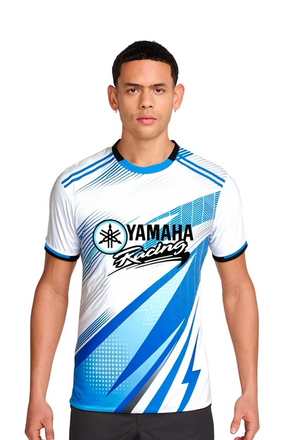 T-SHIRT YAMAHA BLEU