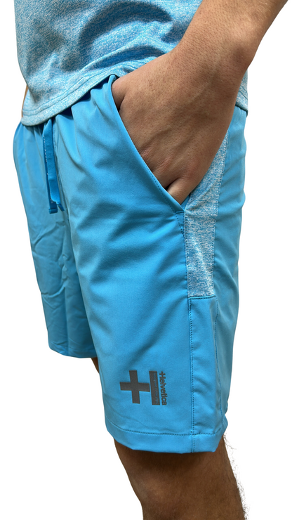 SHORT HELVETICA USAIN 19 BLUE