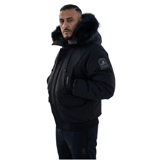HELVETICA WILSON FOURRURE BLACK 2026 ( cagoule intégré )