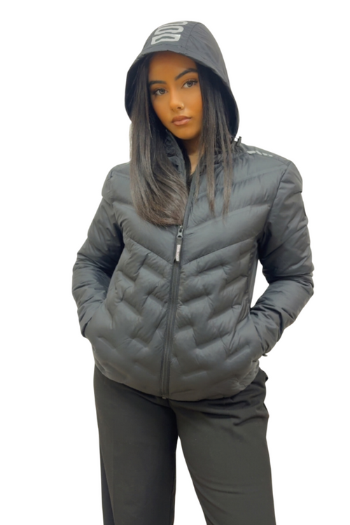 VESTE DOUBLEHOOD TOD 01 BLACK