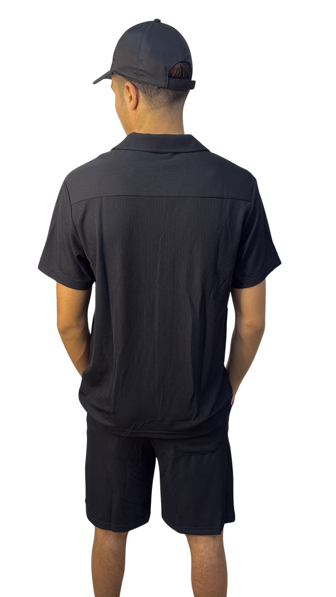 Ensemble chemise+short noir