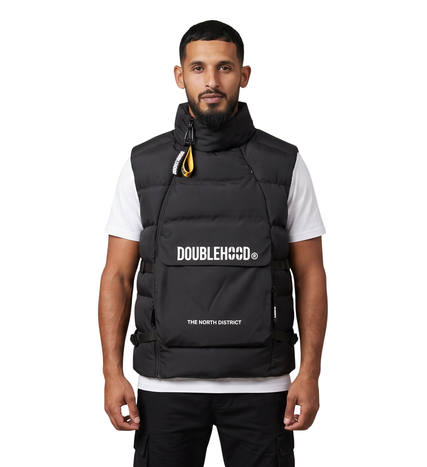 DOUDOUNE DOUBLEHOOD SANS-MANCHES ALPHA 02 BLACK