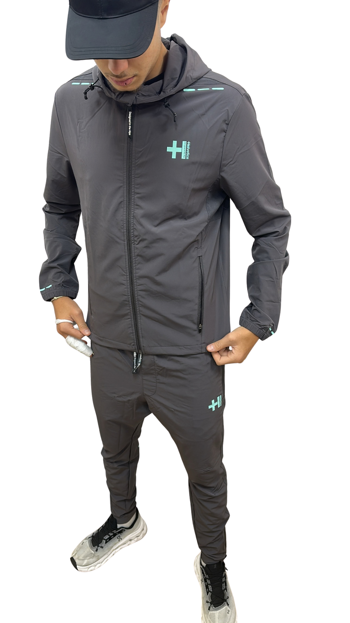 VESTE HELVETICA BOLT 04 DARK GREY