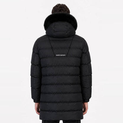 DOUDOUNE LONGUE DOUBLEHOOD EVEREST 01-BLACK
