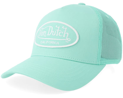 CASQUETTE VonDutch Oval Patch Mint Green A-Frame Trucker