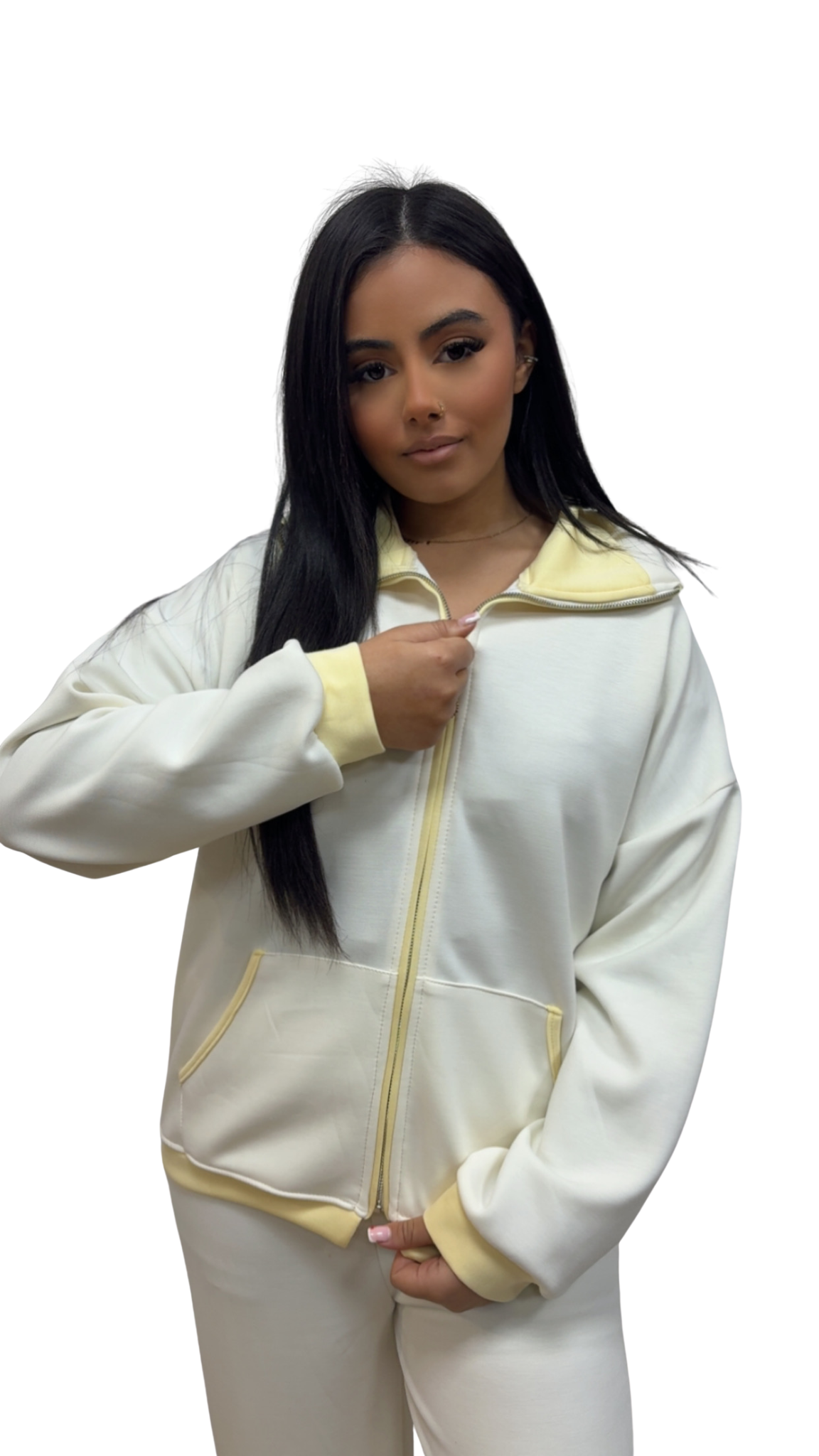 ENSEMBLE FEMME cozy street blanc