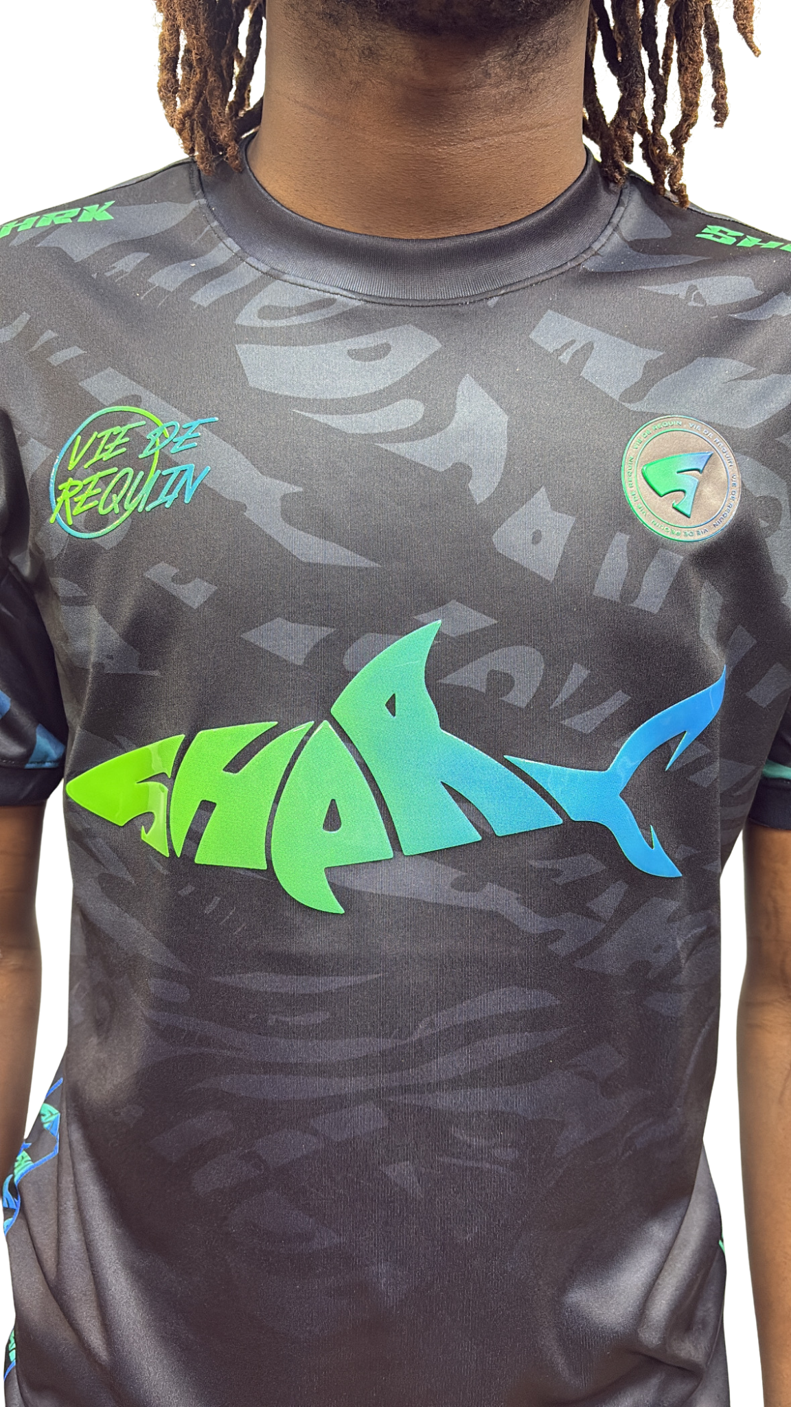 T-SHIRT SHARK LIFE AQUA