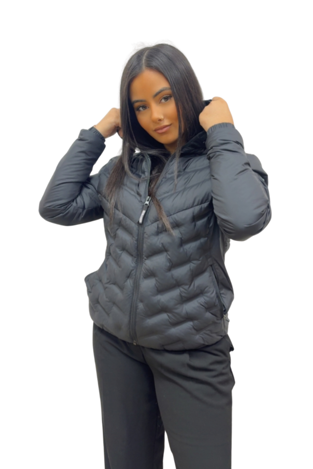 VESTE DOUBLEHOOD TOD 01 BLACK