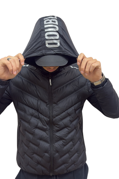 VESTE DOUBLEHOOD TOD 01 BLACK