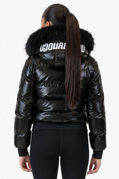 DOUDOUNE DOUBLEHOOD COURTE STELLA 01 – BLACK