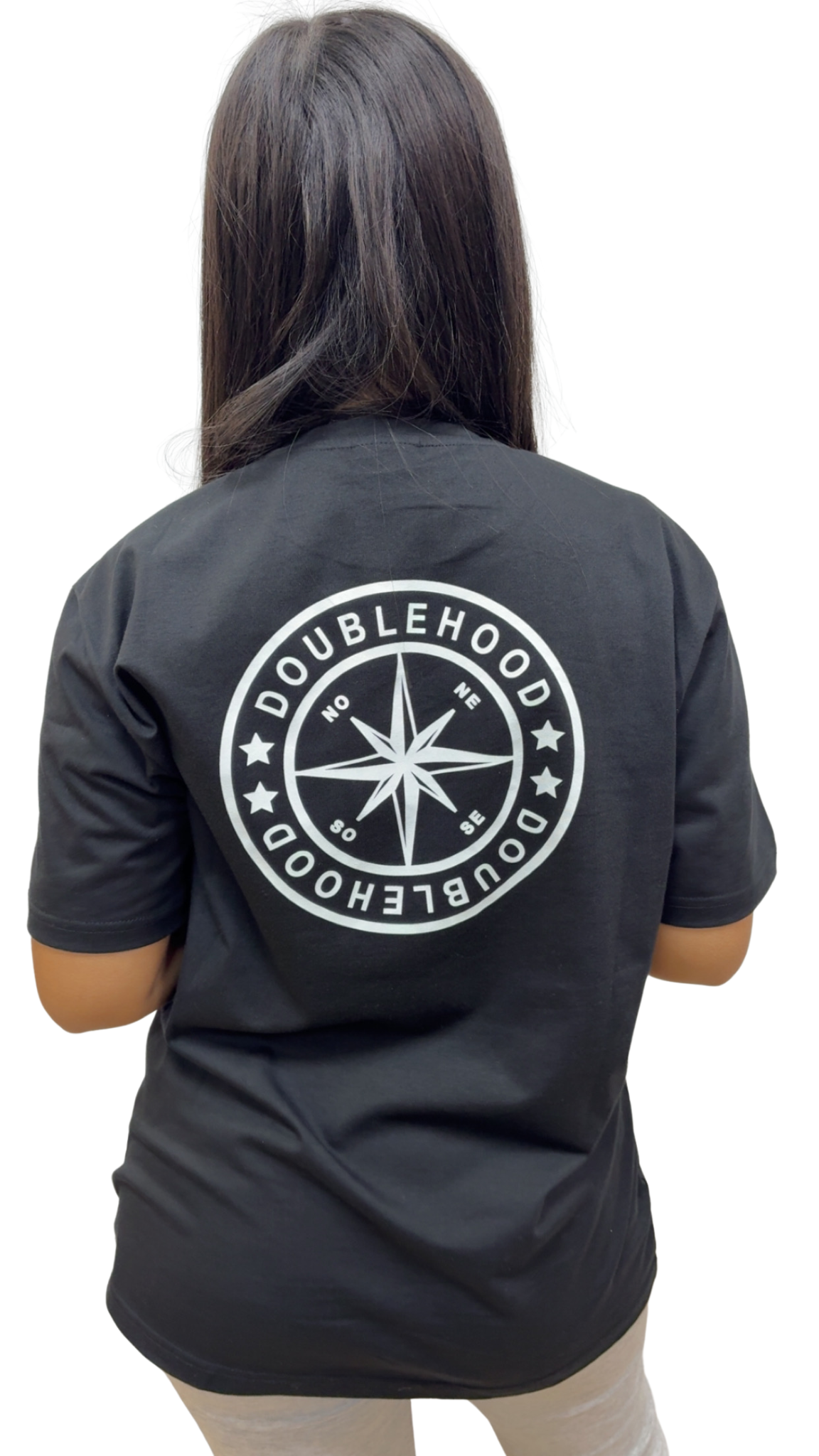 T-SHIRT DOUBLEHOOD STID 12 BLACK WHITE