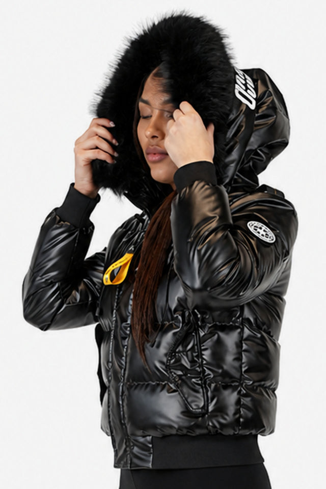 DOUDOUNE DOUBLEHOOD COURTE STELLA 01 – BLACK