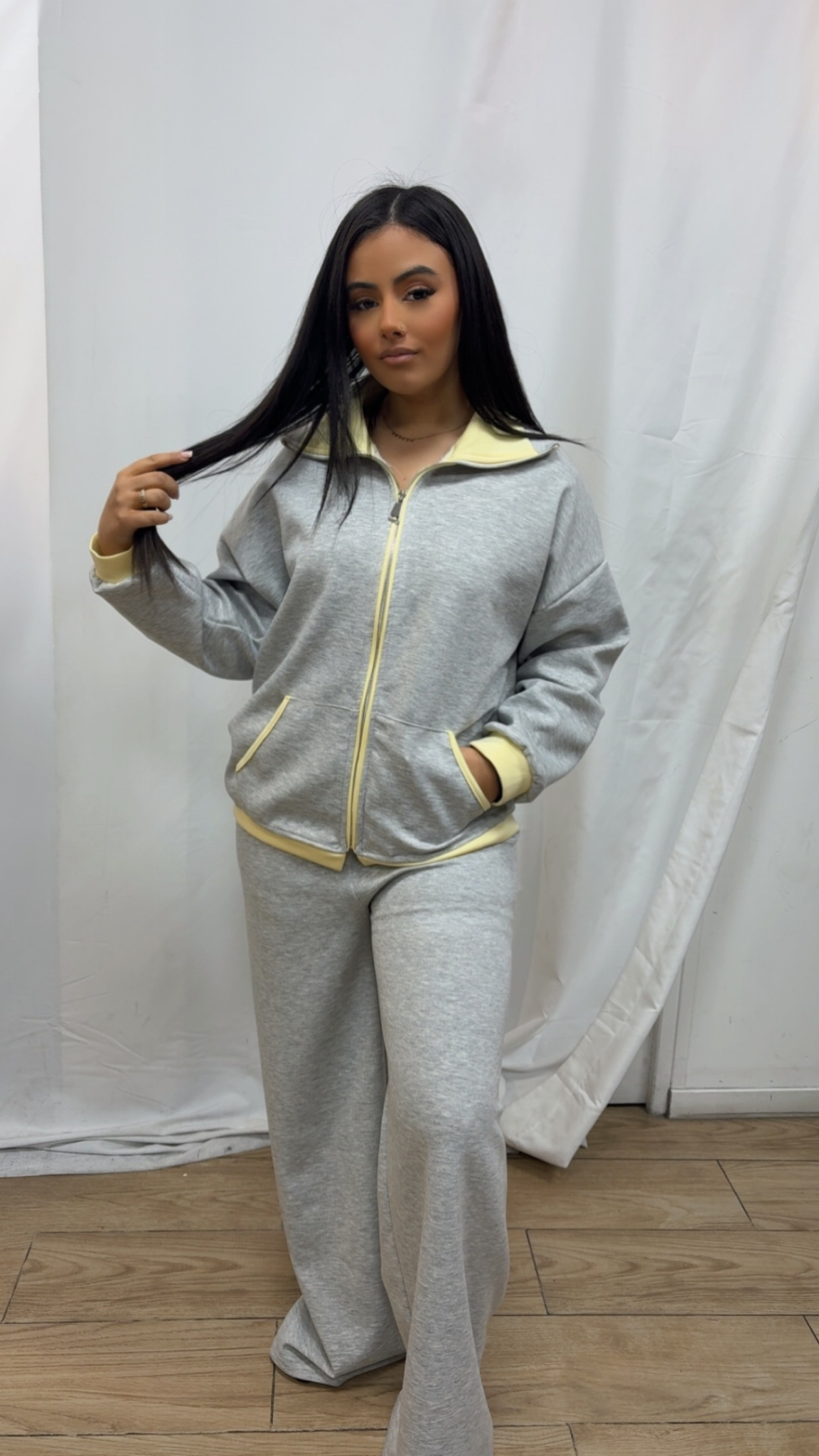 ENSEMBLE FEMME cozy street gris