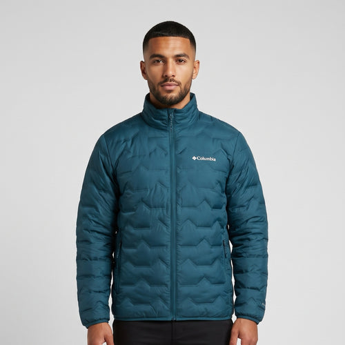 VESTE MATELASSÉ COLUMBIA BLEU VERT