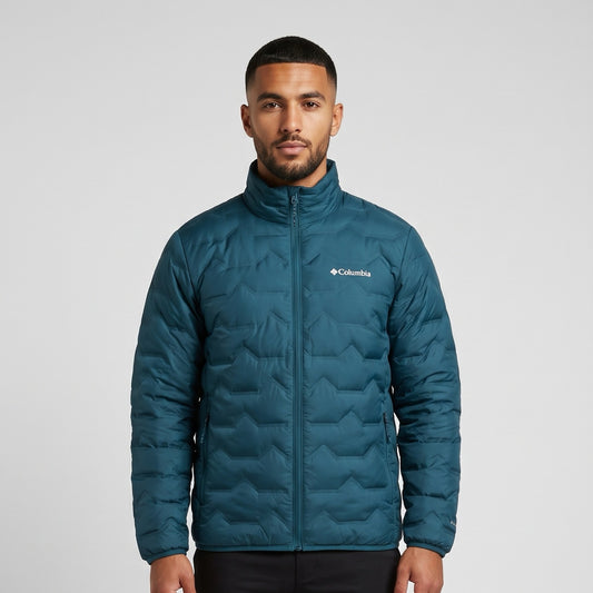 VESTE MATELASSÉ COLUMBIA BLEU VERT
