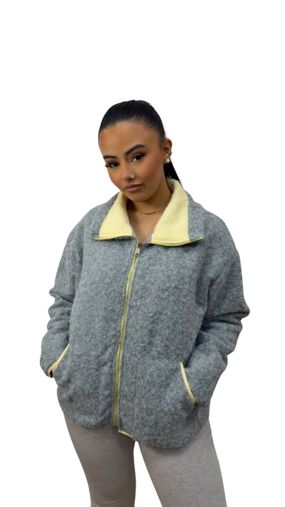 GILET POLAIRE TENDANCE GRIS