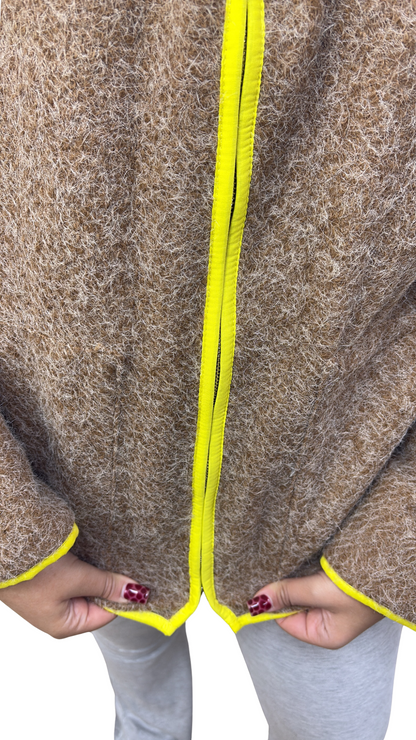 GILET POLAIRE TENDANCE MARRON