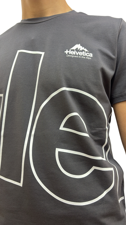 T-SHIRT HELVETICA ATLAS 12 DARK GREY