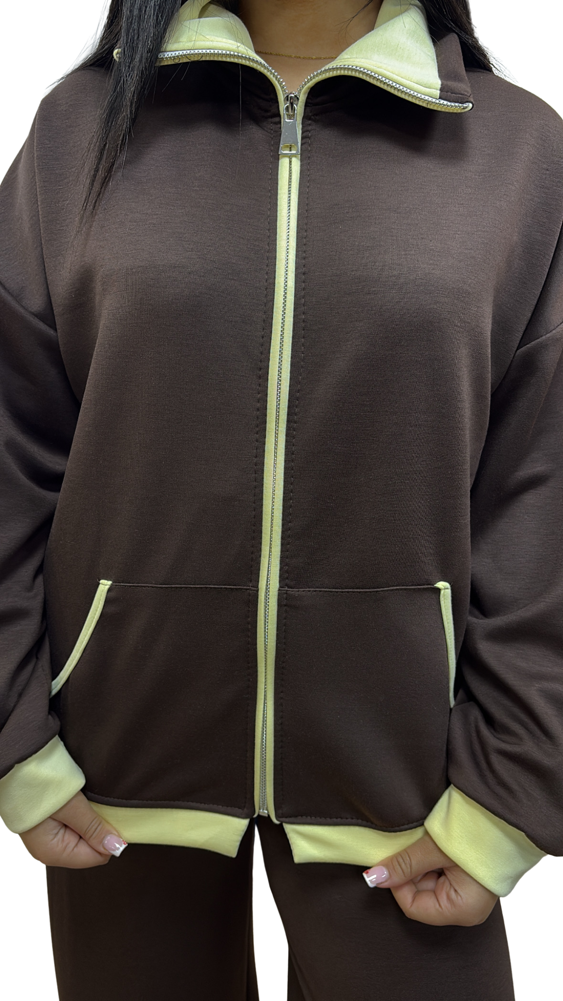 ENSEMBLE FEMME cozy street marron