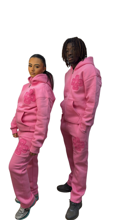 ENSEMBLE IKAO TRÈFLE ROSE