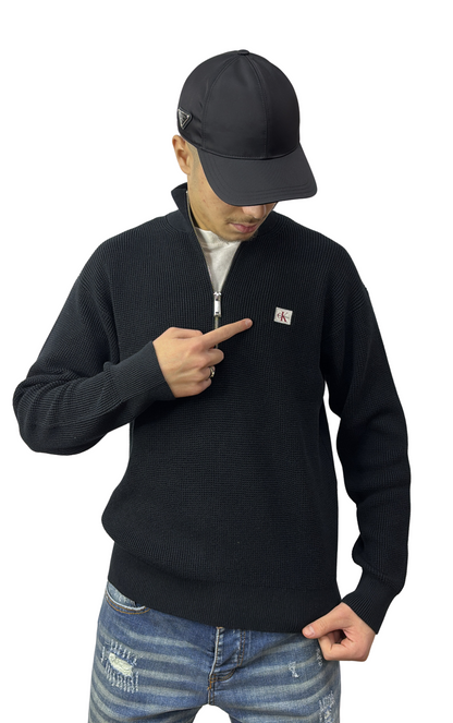 SWEAT CALVIN KLEIN ZIPÉ NOIR