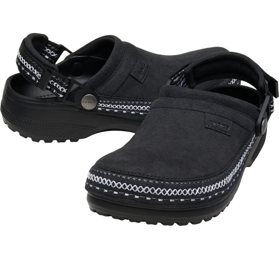 CROCS Suede Stitch Clog black