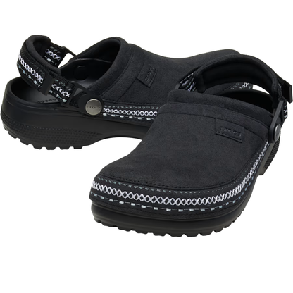 CROCS Suede Stitch Clog black