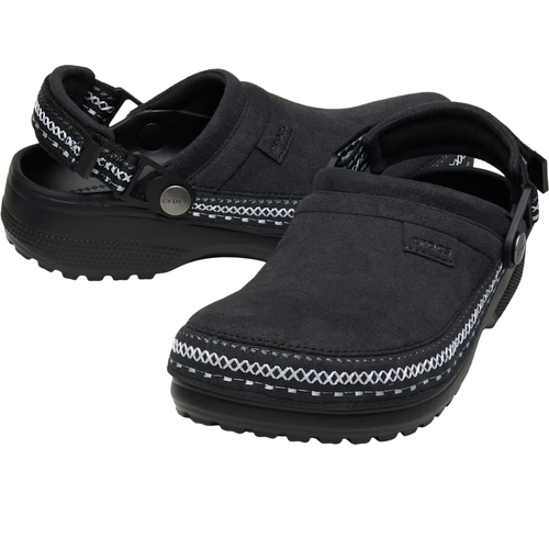 CROCS Suede Stitch Clog black