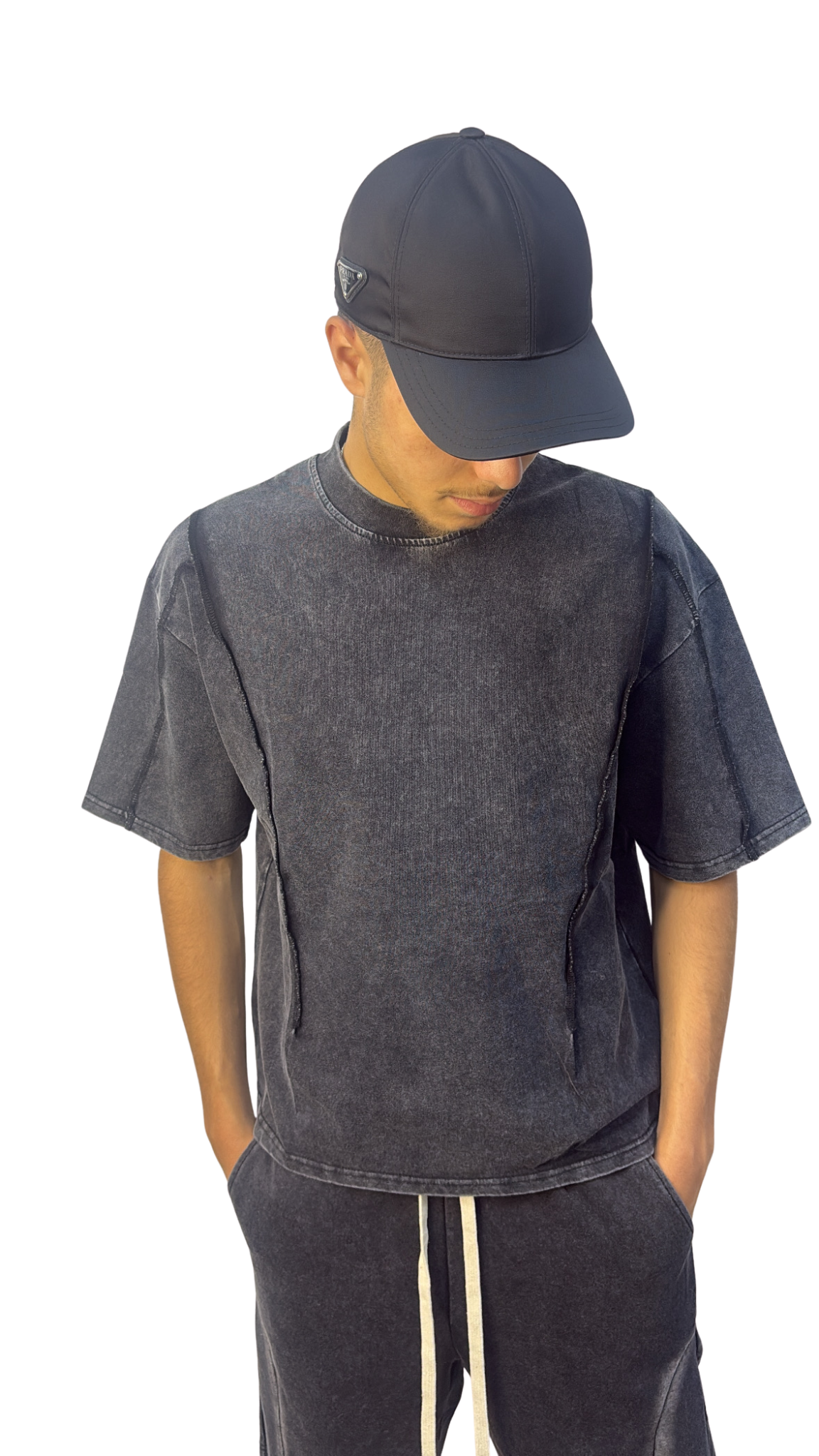 Ensemble décontracté gris foncé