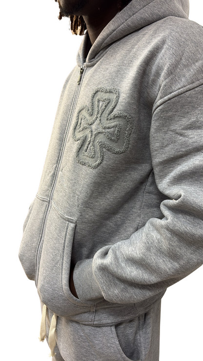 ENSEMBLE IKAO TRÈFLE GRIS