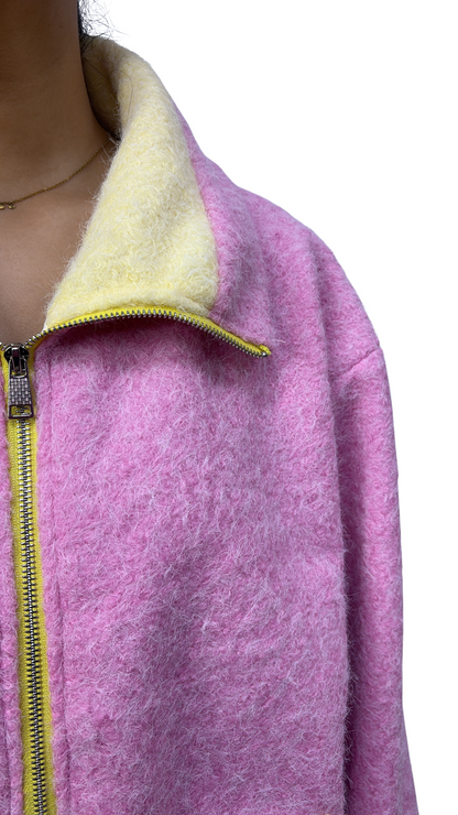 GILET POLAIRE TENDANCE ROSE