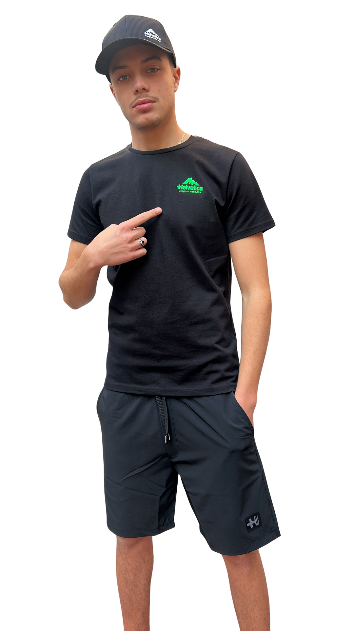 T-SHIRT HELVETICA DETROIT 12 BLACK