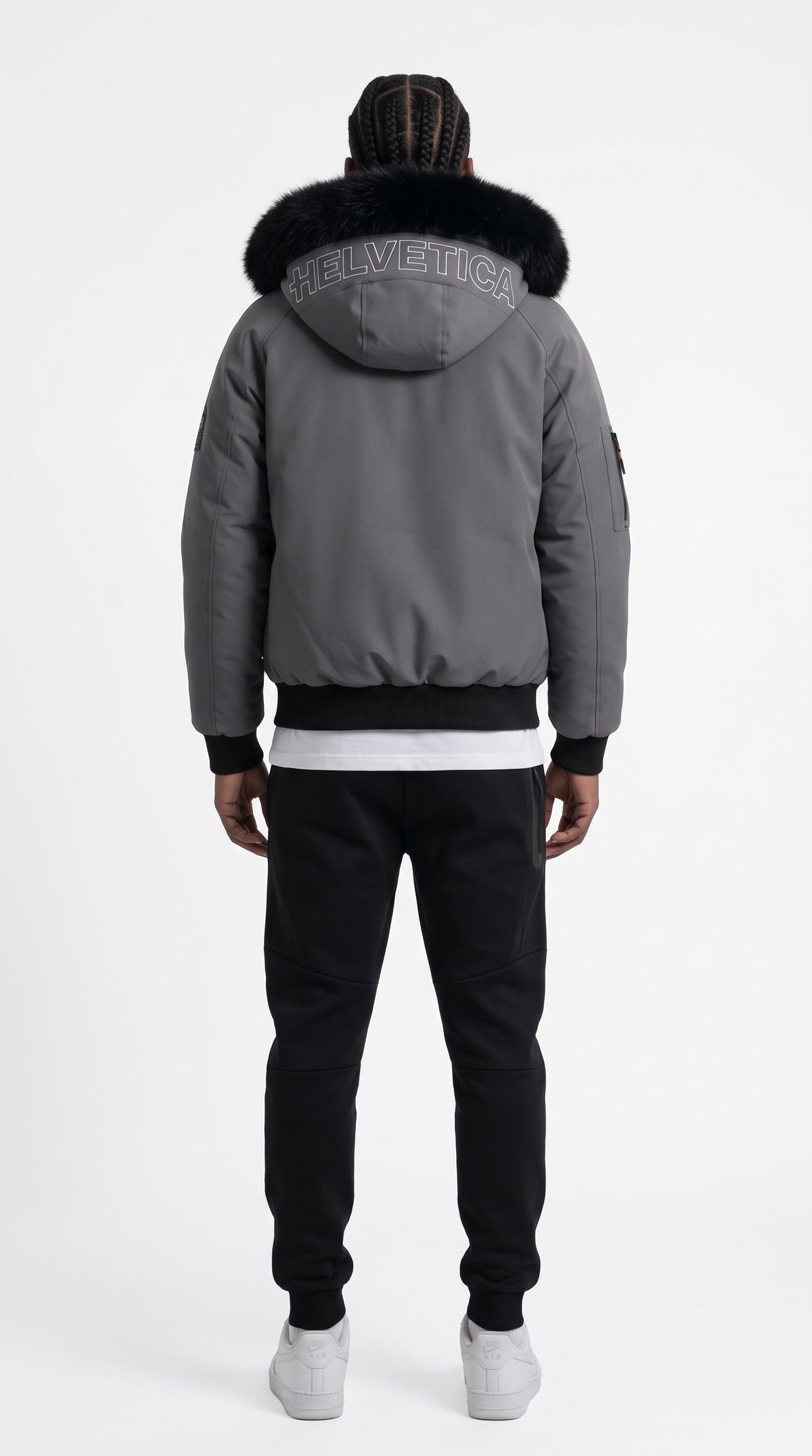 HELVETICA WILSON GRISE 2026 (Cagoule intégrée)