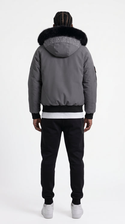 HELVETICA WILSON GRISE 2026 (Cagoule intégrée)