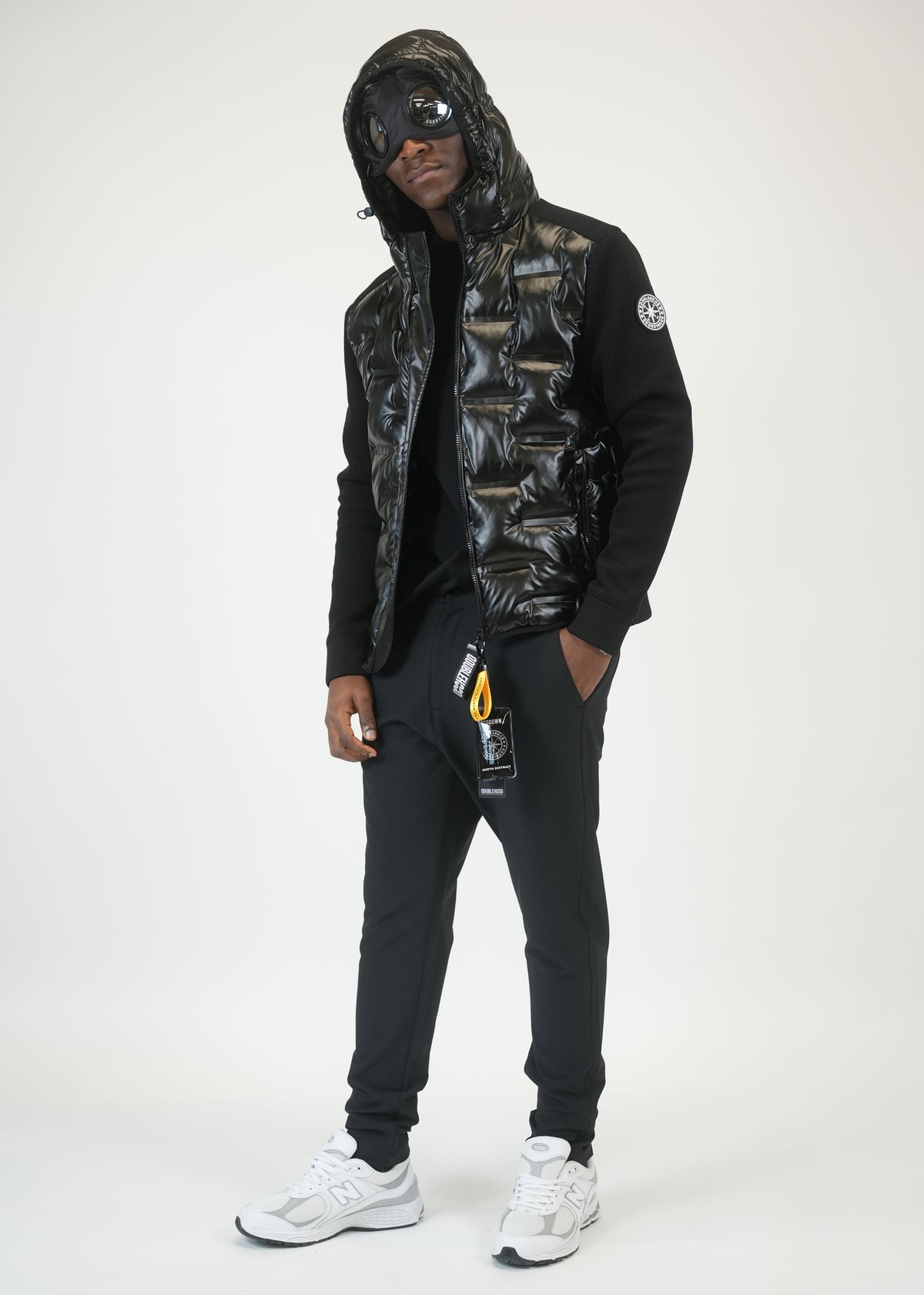 DOUDOUNE SANS-MANCHE DOUBLEHOOD ISLAND-01 BLACK