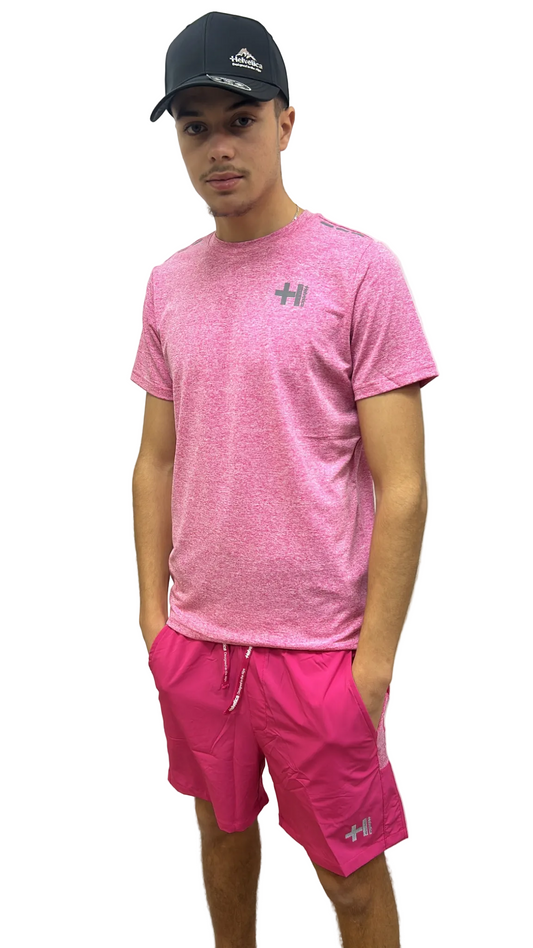 T-SHIRT HELVETICA USAIN 12 PINK