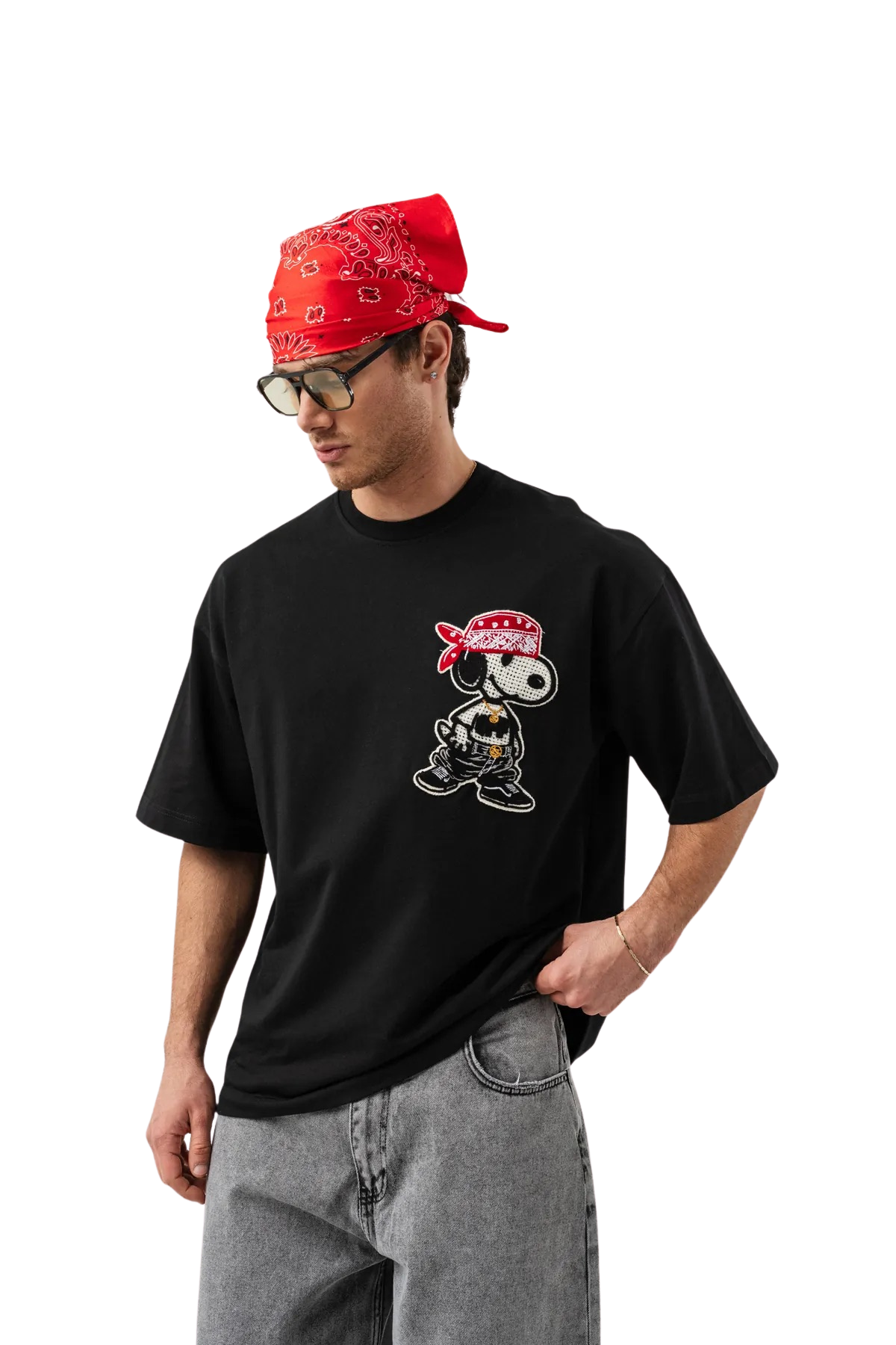 T-shirt bandana noir