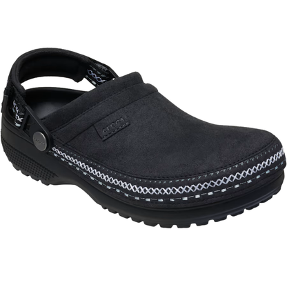 CROCS Suede Stitch Clog black
