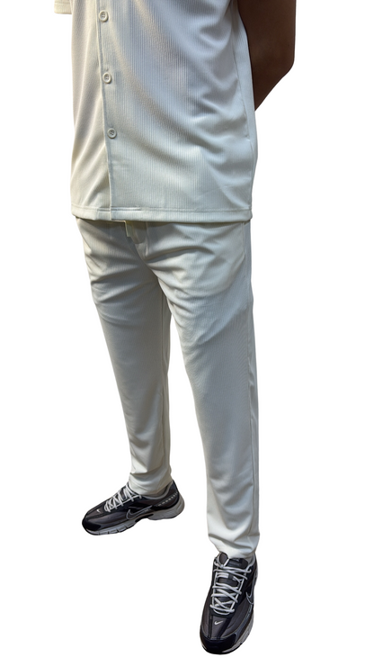 Ensemble chemise+pantalon blanc