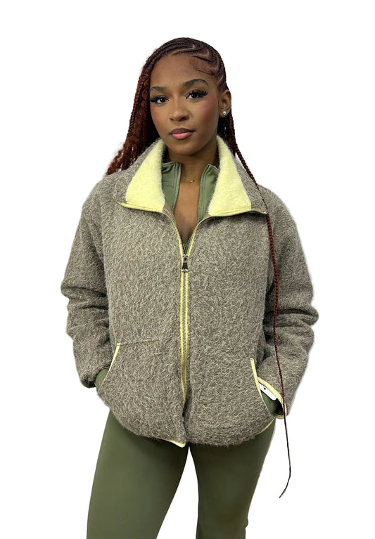 GILET POLAIRE TENDANCE BEIGE