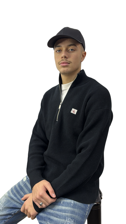 SWEAT CALVIN KLEIN ZIPÉ NOIR