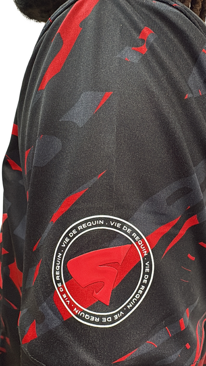 T-SHIRT SHARK LIFE rouge