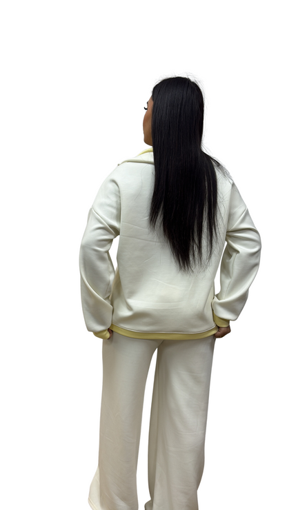 ENSEMBLE FEMME cozy street blanc